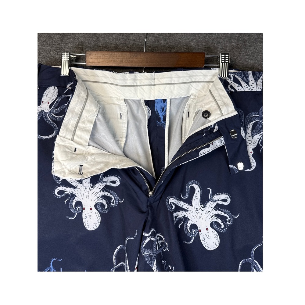 RLX X Billy Horschel Ralph Lauren Mens Size 36‎ Navy Octopus Print Golf Shorts - Picture 4 of 13